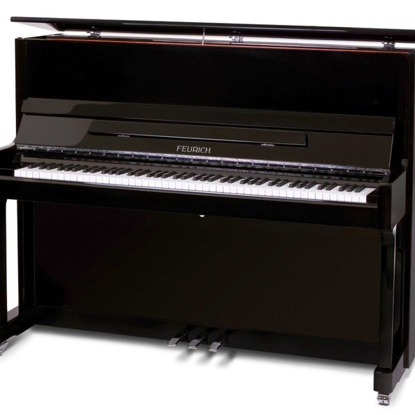 feurich piano 122 zwart
